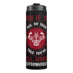 Hardcore Gym Motivation Graphic Tee Thermal Tumbler
