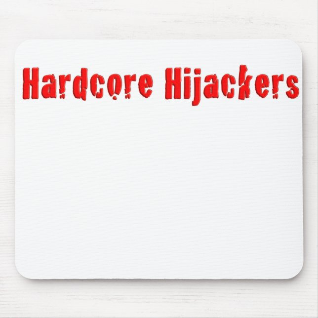 Hardcore Hijackers Logo Design on a Mouse Pad (Front)