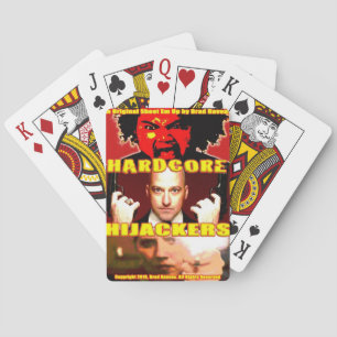 Hardcore Hijackers Poster on Playing Cards