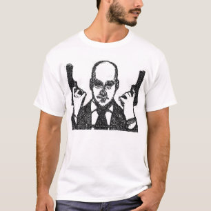 Hardcore Hijackers Salvatore on a White T-Shirt
