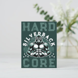 HARDCORE SILVERBACK GORILLA POSTCARD