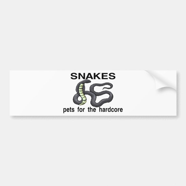 Hardcore Snakes Bumper Sticker (Front)