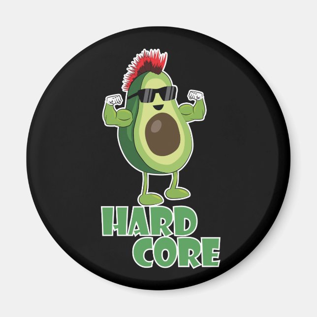hardcore sunglasses magnet (Front)
