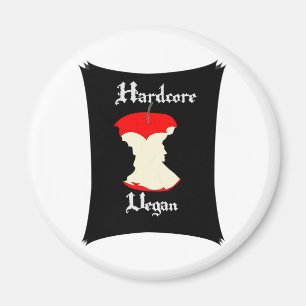 Hardcore Vegan Apple Design Magnet