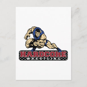 Hardcore Wrestling Postcard