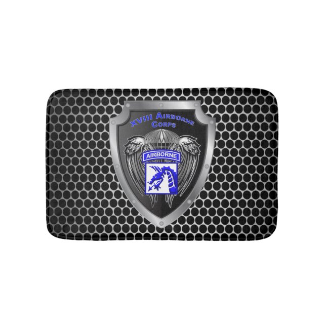 Hardcore XVIII Airborne Corps Bath Mat (Front)