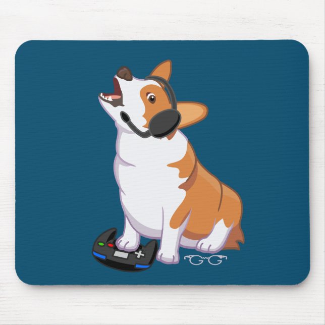 Hardcorgi Gamer Mouse Pad (Front)