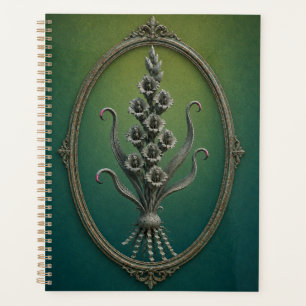 Hardcover Notebook with Surreal Gladiolus Planner