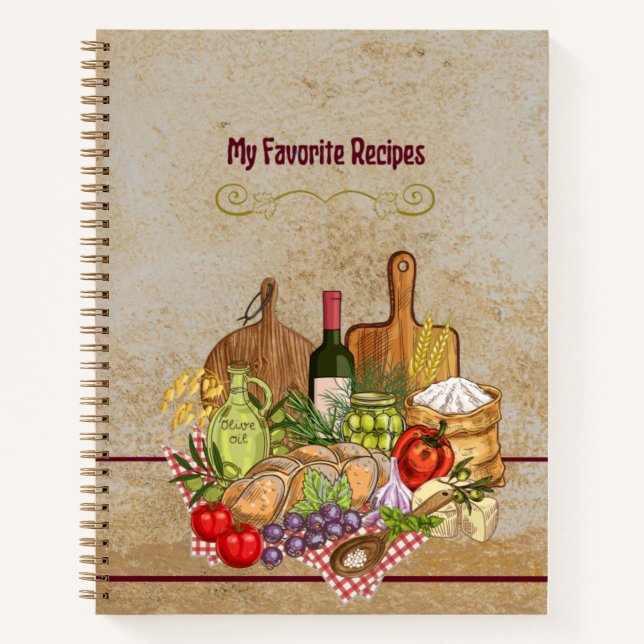 Hardcover Recipe Book (Front)