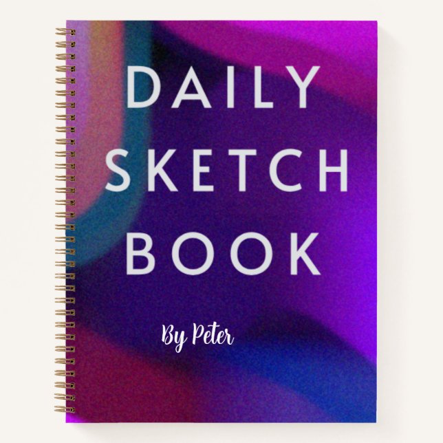 Hardcover Sketchbook with bright colors Notebook (Front)