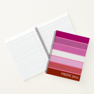 Hardcover / Softcover Notebook-Lesbian Pride Flag Notebook