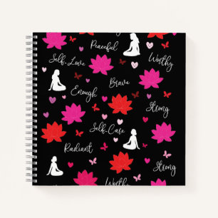 Hardcover Spiral Notebook Self-Care Journal