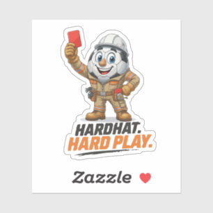 Hardhat Hard Play Soccer Referee