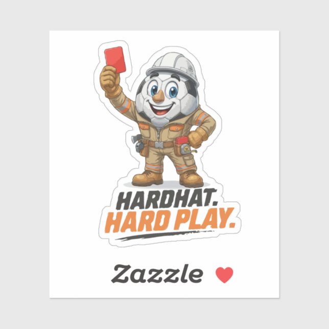 Hardhat Hard Play Soccer Referee (Sheet)