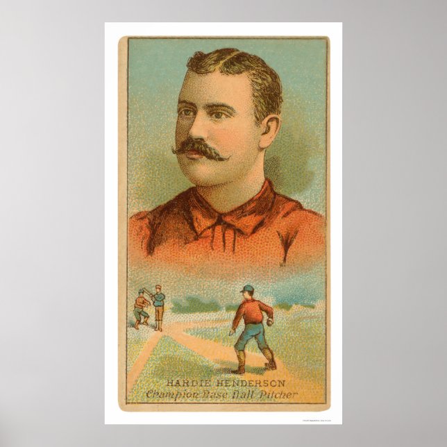 Hardie Henderson Baseball 1888 Poster (Front)