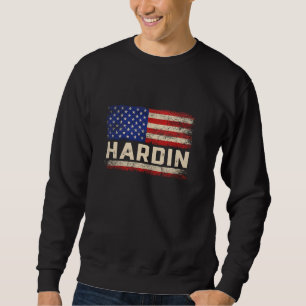 HARDIN Last Name Shirt HARDIN Name American Flag
