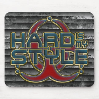 HardIs My Style - Gold Outline hardstyle Mouse Pad