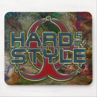 HardIs My Style - Gold Outline hardstyle Mouse Pad