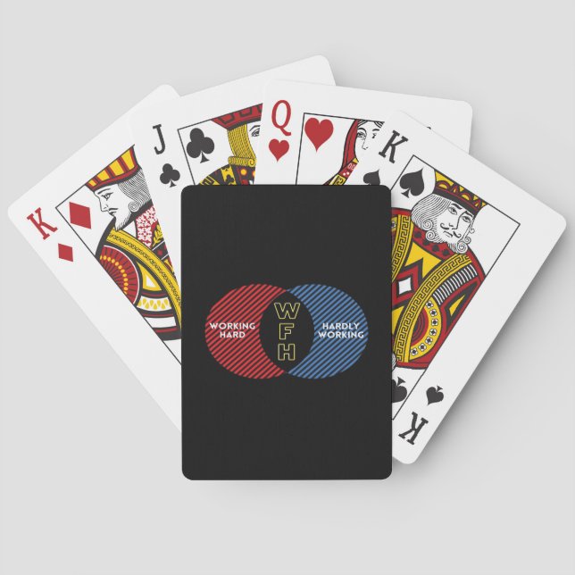 Hardly Working - WFH Playing Cards (Back)