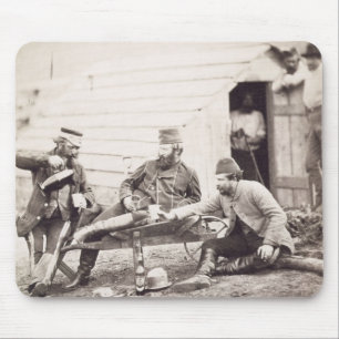 Hardships in the Camp (Colonel Lowe and Captains B Mouse Pad