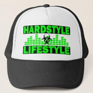 Hardstyle Lifestyle hazzard and tempo design Trucker Hat