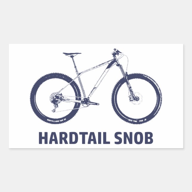 Hardtail Snob Rectangular Sticker (Front)