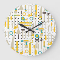 Hardware and Construction Tools Wall Clock