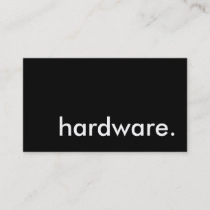 hardware. business card