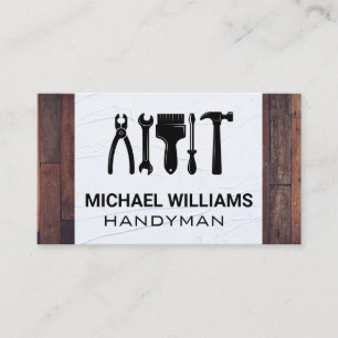 Hardware Carpentry Hand Tools   Wood Spackle Business Card