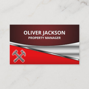 Hardware Construction Tools   Hammers   Metallic Business Card