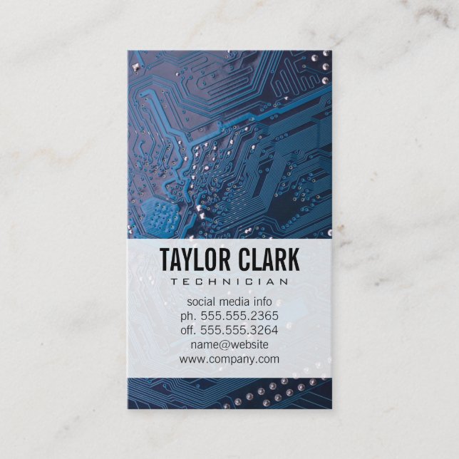 Hardware Electronics Business Card (Front)