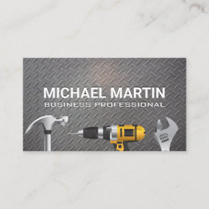 Hardware Hand Tools   Steel Patterned Business Card