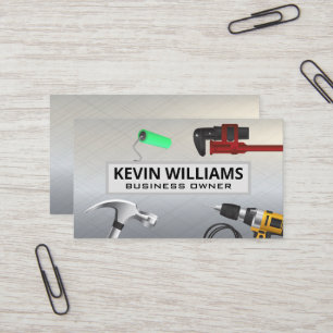 Hardware Repair Tools   Metal Business Card