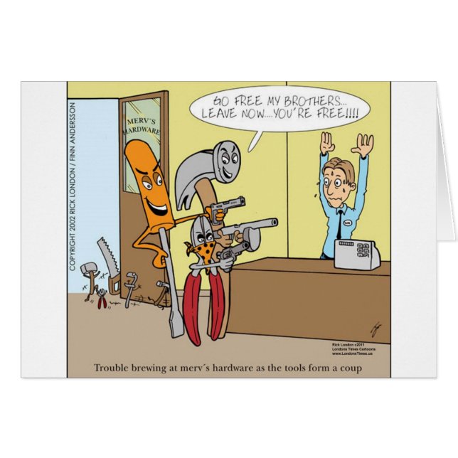 Hardware Store Liberation Funny Gifts Tees Cards (Front Horizontal)