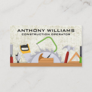 Hardware Tools   Carpentry   Builder Business Card