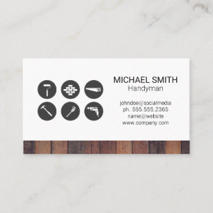 Hardware Tools Construction Builder Business Card