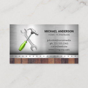 Hardware Tools   Construction Builder   Carpentry Business Card