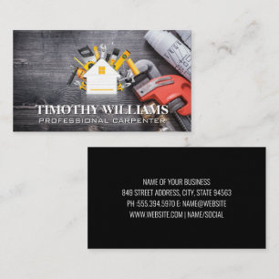 Hardware Tools   Home Icon   Blue Prints Business Card