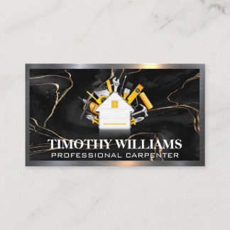 Hardware Tools | Home Icon | Marble Steel Business Card