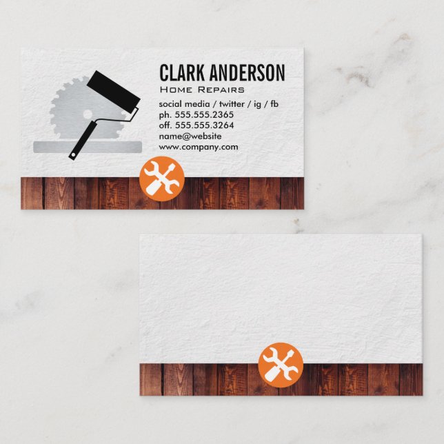 Hardware Tools | Home Repairs Business Card (Front/Back)