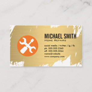 Hardware Tools Logo   Handyman Business Card