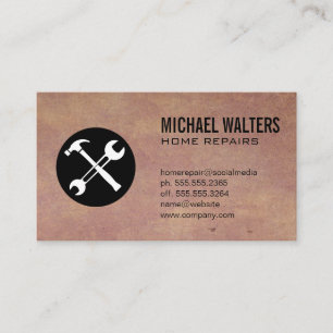 Hardware Tools Property Management Business Card