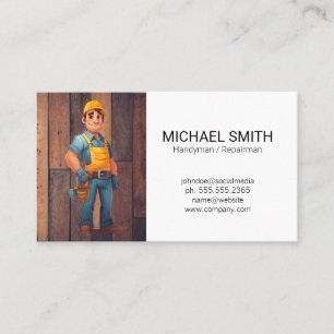 Hardware Tools   Repairman Business Card