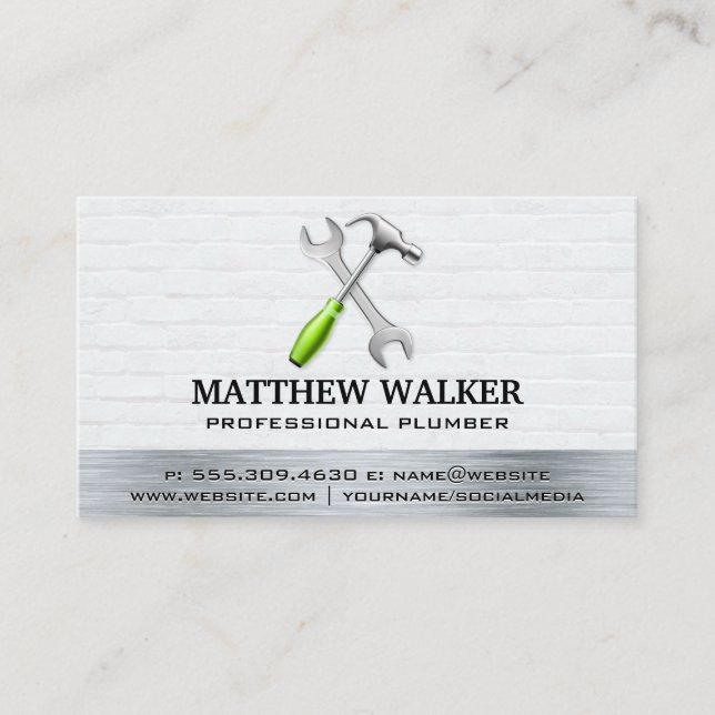 Hardware Tools | Skilled Worker Business Card (Front)