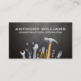Hardware Tools    Steel Pattern Business Card
