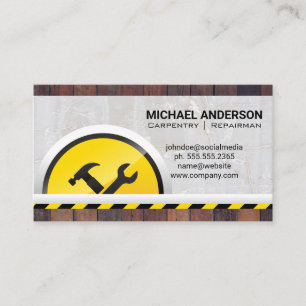 Hardware Tools   Wood Concrete Business Card