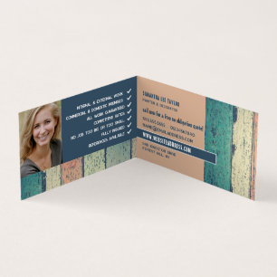 Hardwood Design, Painter & Decorator Photo Business Card