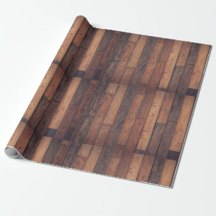Hardwood Floor Imitation Wrapping Paper
