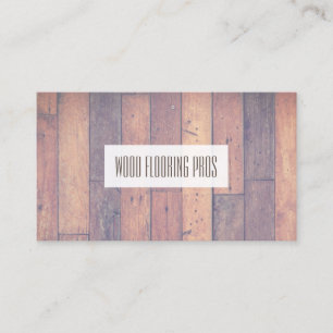Hardwood Flooring   Carpentry Business Card