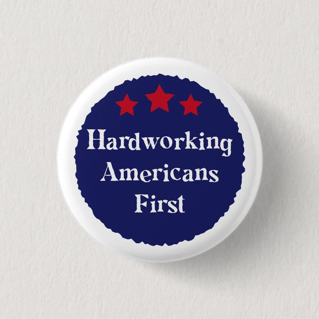 Hardworking Americans First Patriotic Badge (Front)